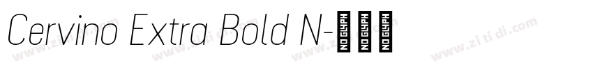 Cervino Extra Bold N字体转换